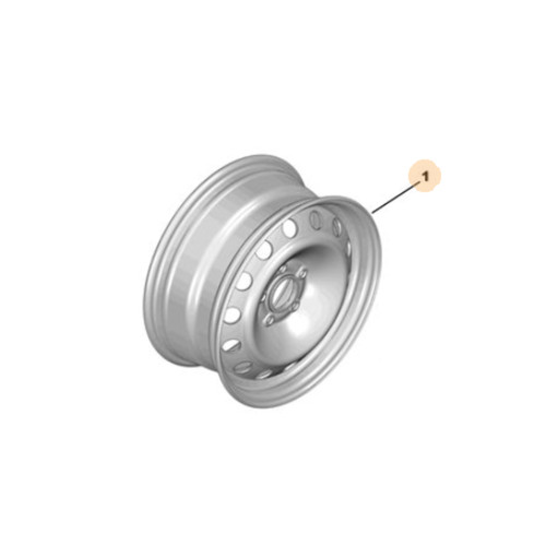 Genuine steel wheel - genuine,