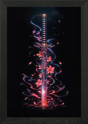 Floral katana demon - katana, slayer