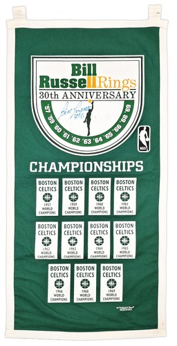 Bill russell signed celtics - signed, 11