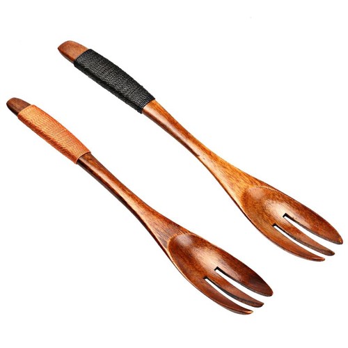 Wooden fork long - long, handle
