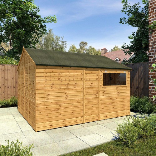 12x10 wooden garden shed - 12x10,