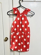 Kids Girls F&F Red Polka Dot