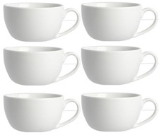 Large cappuccino cups white - large,