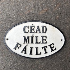 cead mile failte Cast Iron