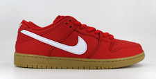 Nike SB Dunk Low Pro University Red White FJ1674-600 Orange Label