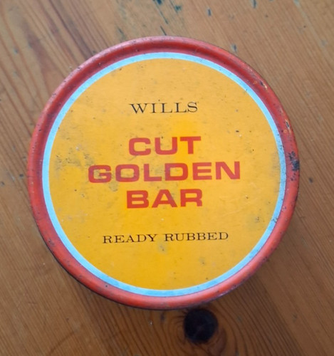 Antique tobacco tin wills cut - tin.,