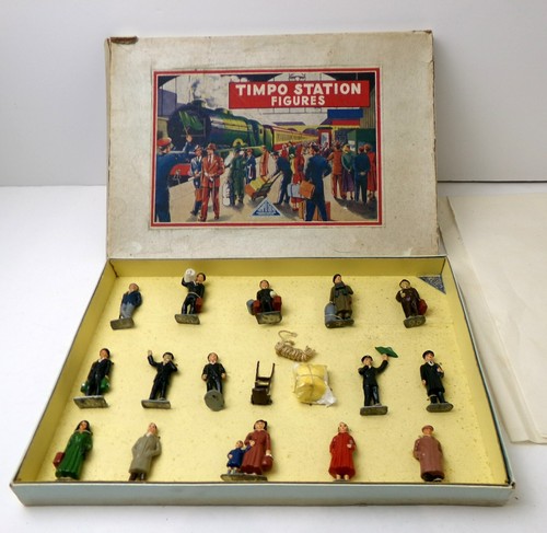 Timpo toys station figures - timpo,
