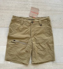 NWT Simms Guide Short Shorts Camel 30W SPF50+ New with Tags