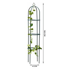 1.9m Garden Metal Obelisk Trellis – Climbing Plant Rose Support Frame Outdoor UK