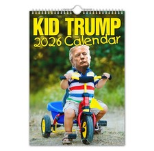 2026 Wall Calendar - Kid Trump – Funny - Quirky - Christmas - Birthday