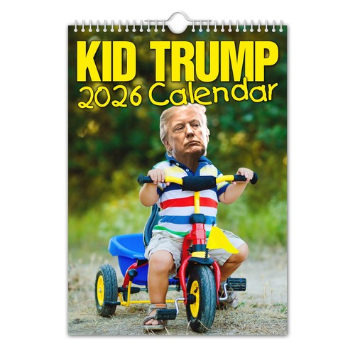 2026 wall calendar kid trump - wall,