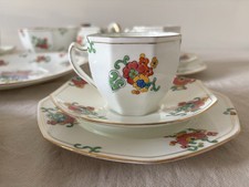 RARE 1920’s Royal Doulton Hand-Painted H3837 21pc China Tea Set Pristine antique