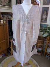 Vintage Brown White Check