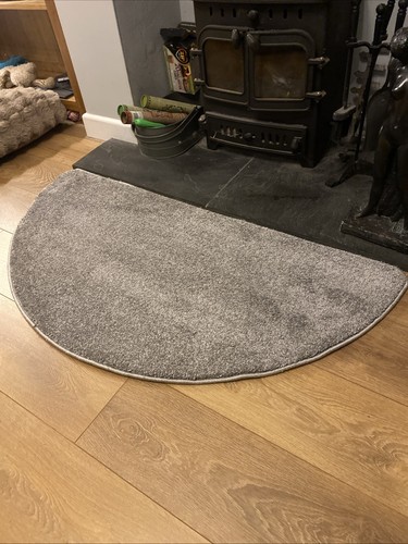 Grey half moon rug luxury - rug,,