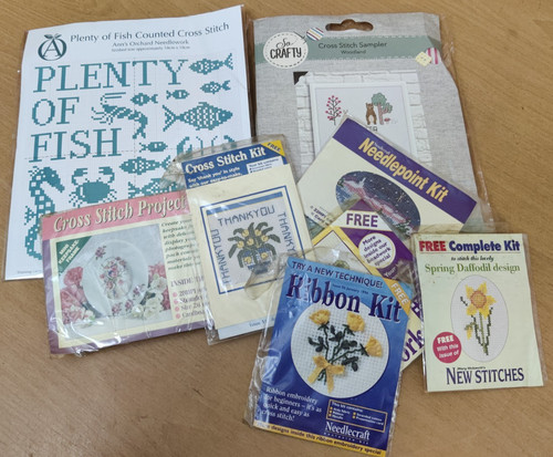 Selection cross stitch kits - selection,