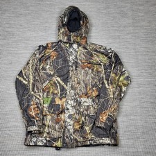 Seeland Waterproof Jacket Size 16 Green Brown Real Tree Mossy Oak Camouflage