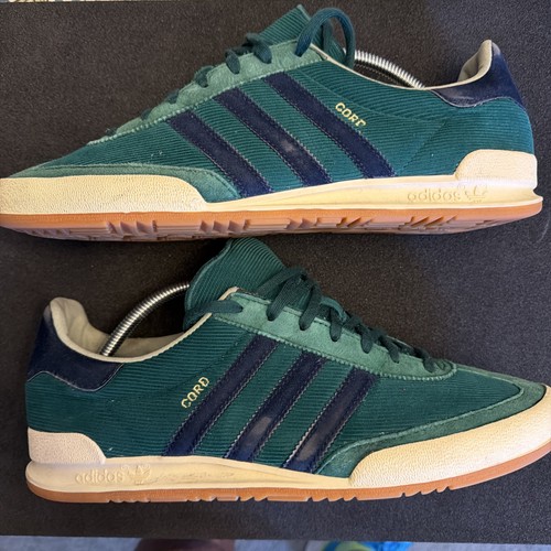 Green adidas cord - green, trainers