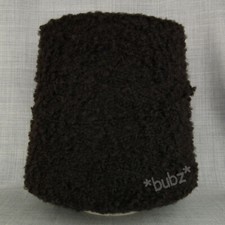 SUPER SOFT DOUBLE KNITTING POODLE YARN HUGE 1,300g CONE 26 BALLS DARK BROWN HAND