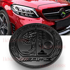 Front Hood Emblem Black Apple