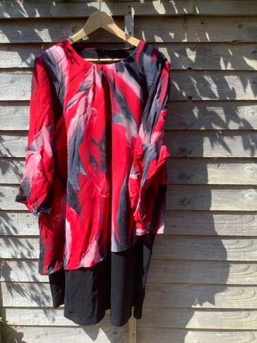 Jorli red black long - , sleeve