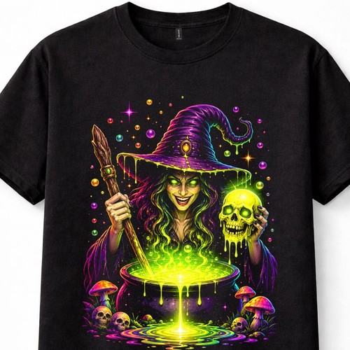 Witch cauldron skull magic - skull,