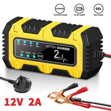 Smart 12V 2AMotorcycle Motorbike Car Battery Charger Automatic Smart Trickle