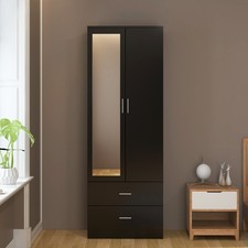 Modern Black 2 Door 2 Drawer