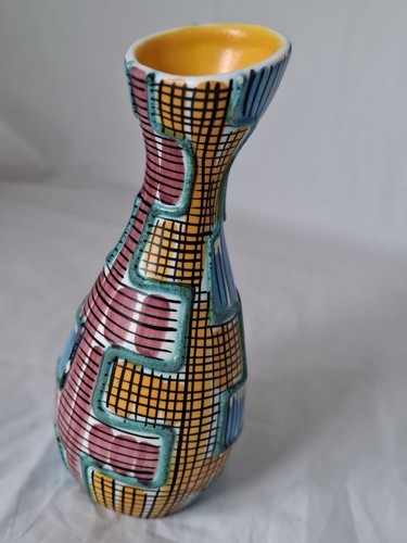 Schramberg majolica vase - majolica,