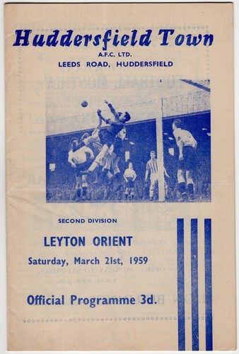 Vintage football programme - football,