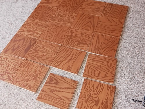 Inch red oak parquet - x,