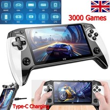 "X9 Retro Handheld Game Console – 5.5'' Screen, 3000 Games, Type-C Charging"