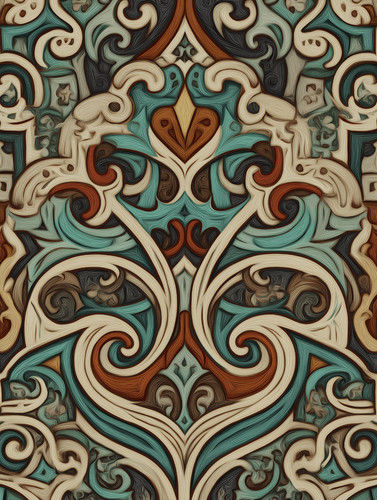 Ornate art nouveau swirl - ornate,