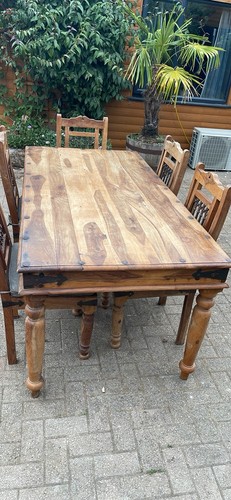 Solid sheesham wood natural - wood,