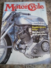 CLASSIC MOTORCYCLE OCT 1981 SURTEES VINCENT PROJECT TRIUMPH RARE AA PATROLMAN