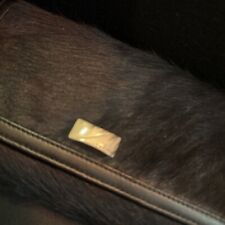 Jane Shilton Faux Fur Purse Zip Wallet Section Black Leather Large Nice Gift