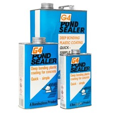 G4 Pond Sealer or Thinners Deep Bonding Plastic Coating Concrete Fibreglass GRP