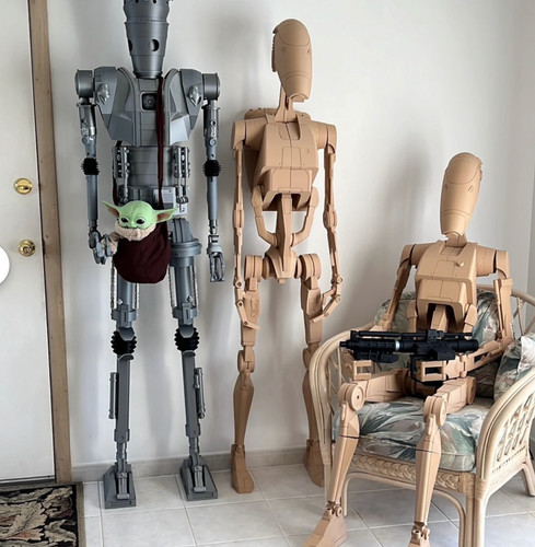 Battle droid 90m inspired - 1.90m,