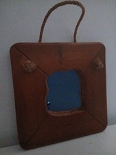 Vintage Chunky Pine Mirror  &