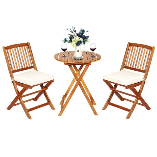 Pieces patio folding wooden - folding,