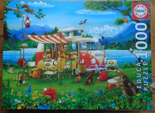 Camping holiday 1000 piece - camping,