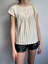 Zara boho top with lace in