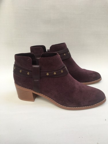Clarks ankle boots burgundy - clarks,