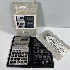 Casio FX-451M Scientific Calculator Solar Powered Vintage Boxed & Instructions