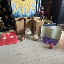 Yankee Candle 411g Midnight Jasmine Bundle Lot Holder Illumalid