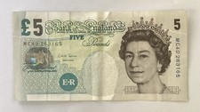 Five pound note - pound,