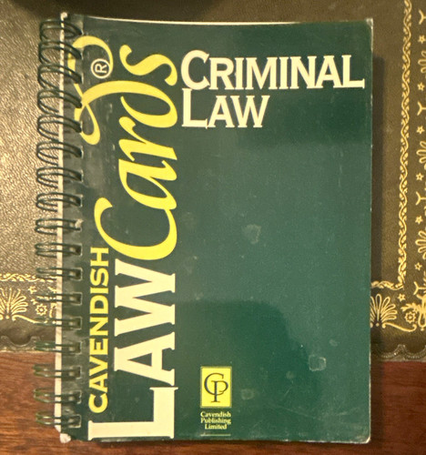Cavendish lawcards criminal - lawcards,