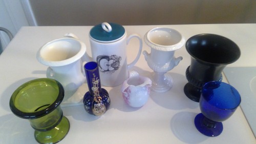 Vintage vases and coffee - and,