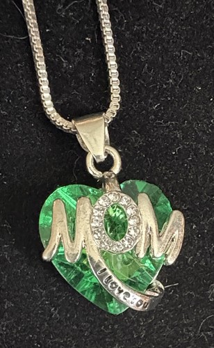 Vintage emerald heart mom - heart,