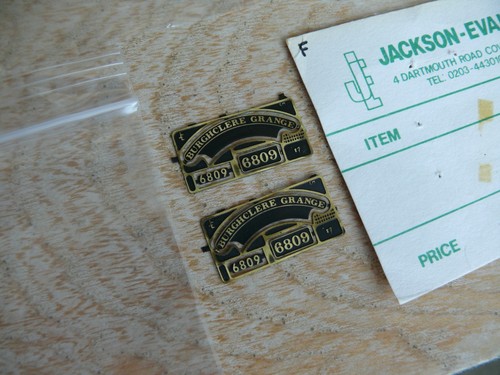 Jackson evans brass plates for - jackson,