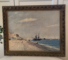 Vintage Sea Landscape 1950s